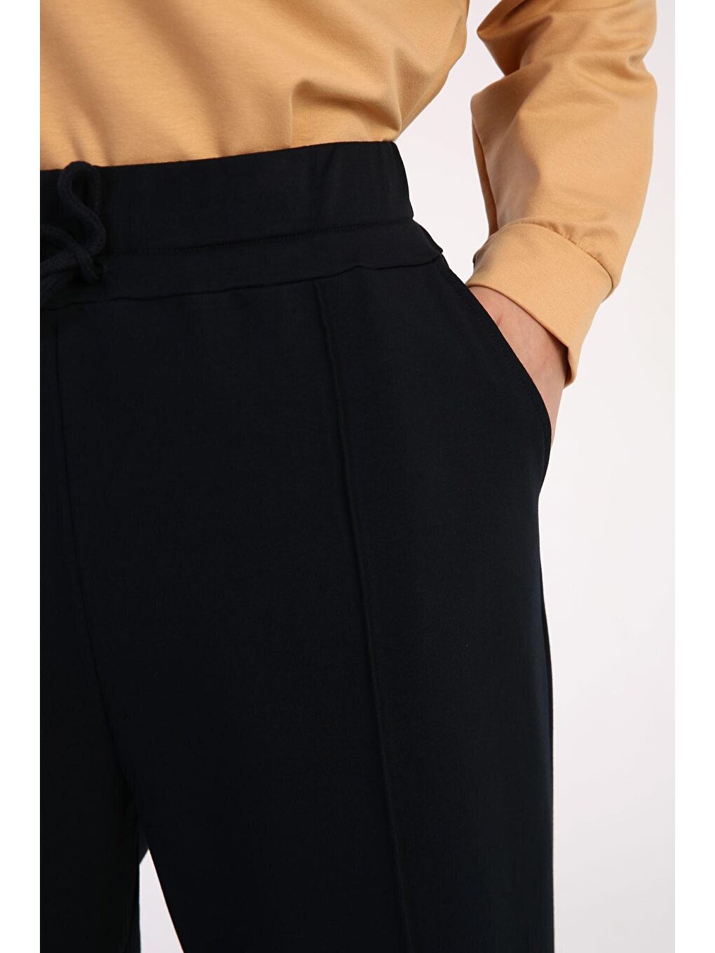 Lacivert Büyük Beden Cepli Eşofman Altı-3