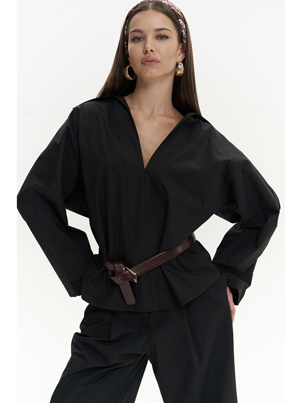 Blenham Siyah Gömlek Pantolon Takım-1