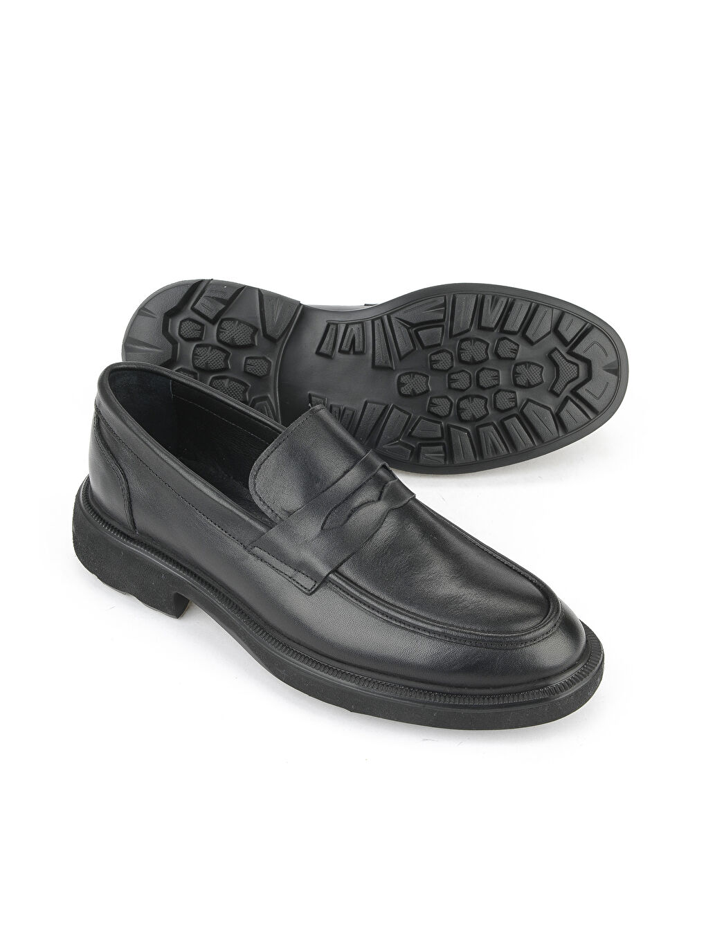 Erkek Hakiki Deri Ayakkabı 1531007Z4206 Siyah-3