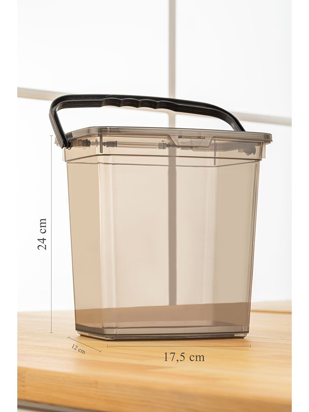 Antrasit 4'lü Un Ve Bakliyat Kabı 6 Litre Platin Serisi-2