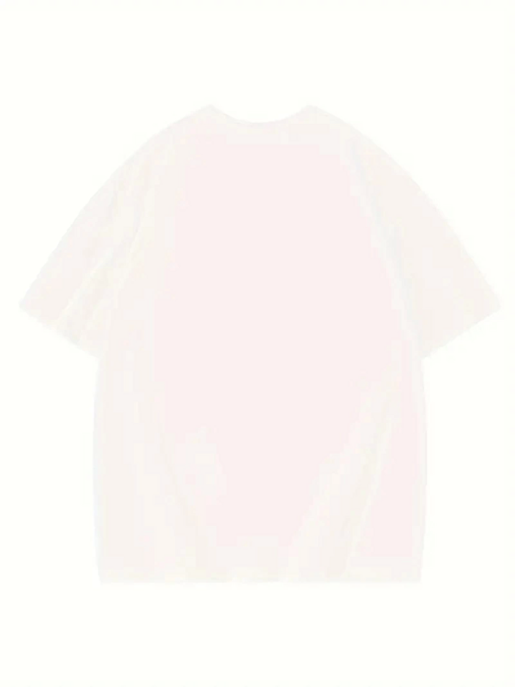 Thousand Baskılı Oversize Bisiklet Yaka T-shirt - Beyaz-1