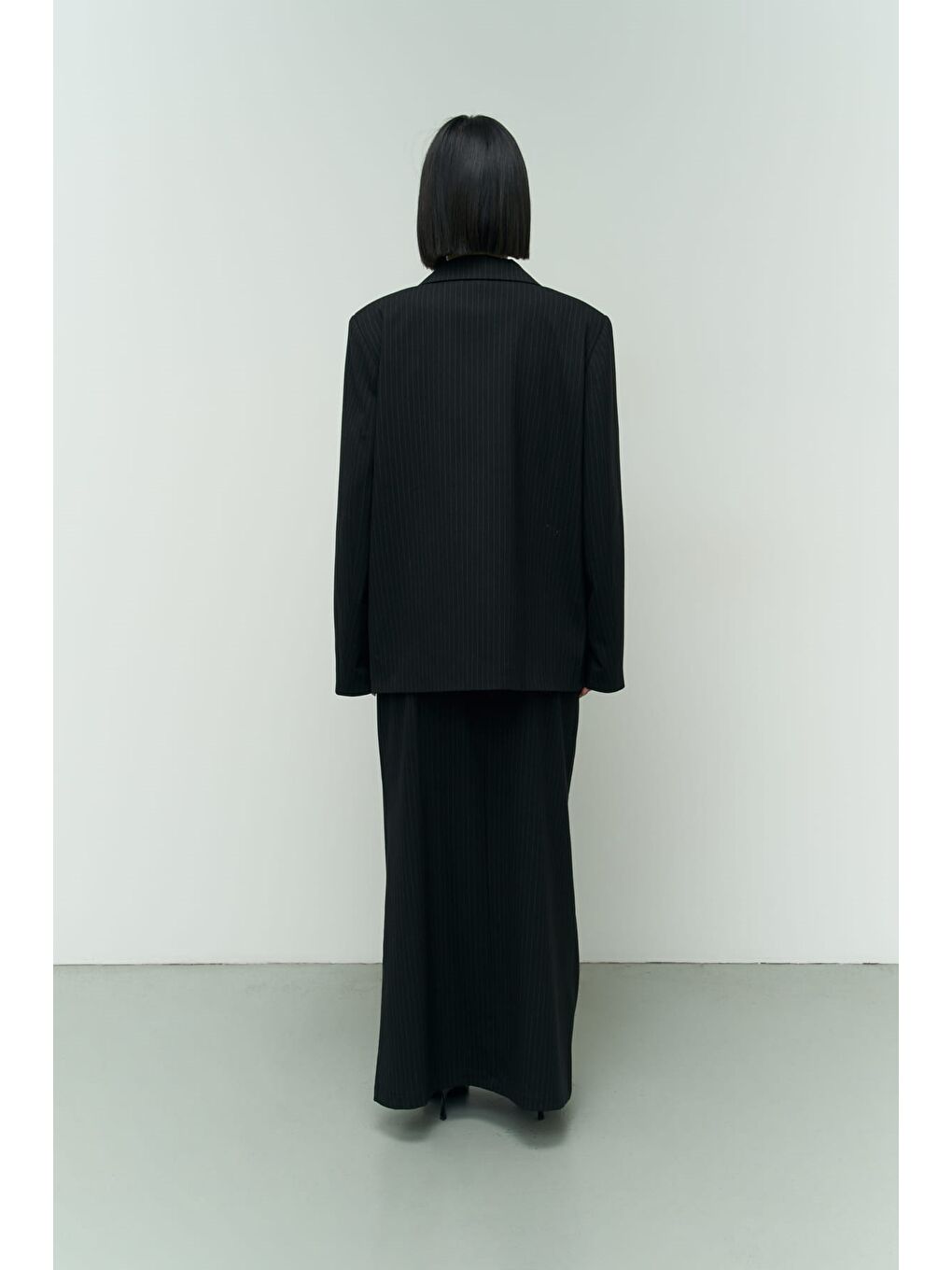 Bruno Çizgili Siyah Blazer-4