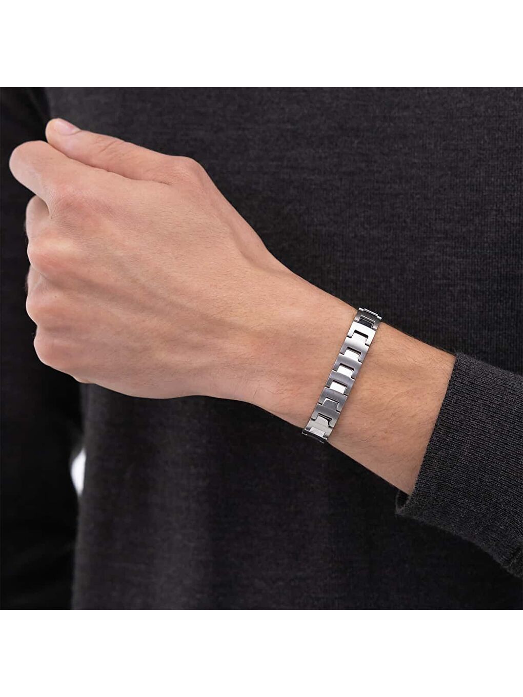 Gri HBJ1580751 Erkek Bileklik-3