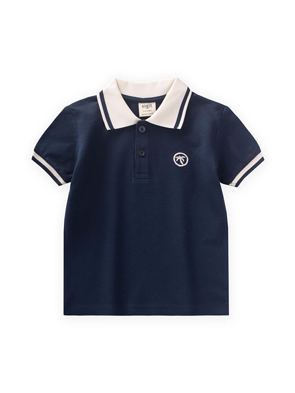 Lacivert Erkek Çocuk Polo Yaka Tişört