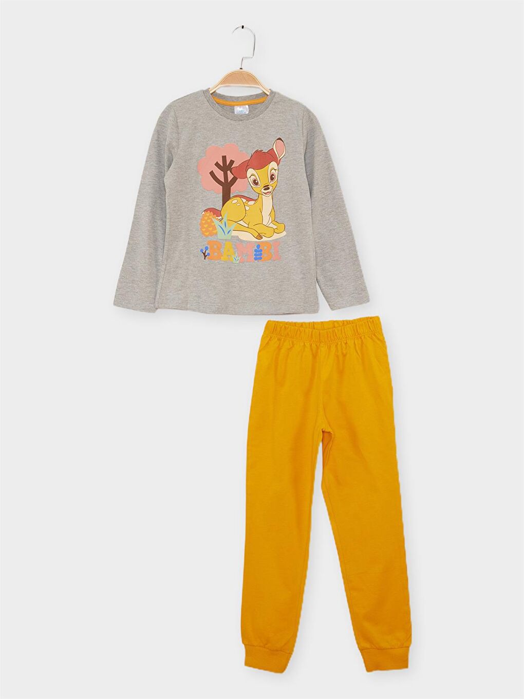Sarı Bambi Lisanslı Kız Çocuk 2'li Takım 21319