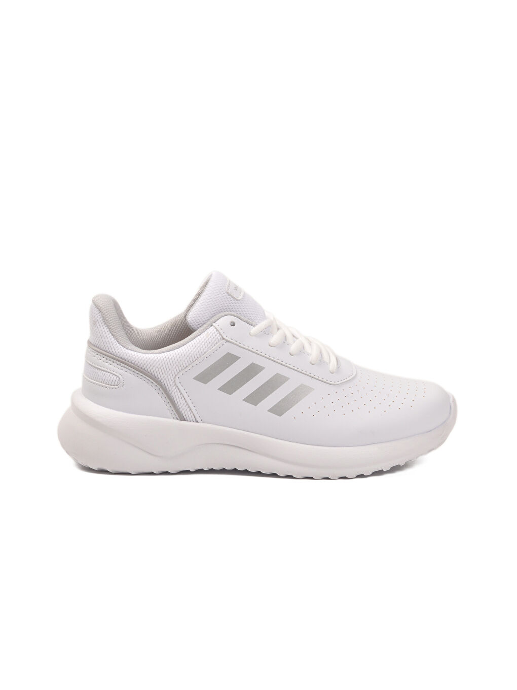 Beyaz Bağcıklı Hafif Esnek Unisex Spor Ayakkabı Nereus G-1