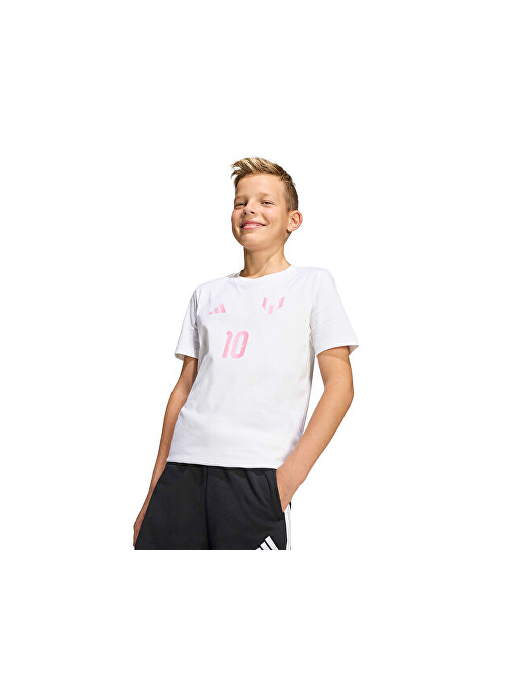 Y Messi N&n G T Çocuk Futbol Tişörtü Kb9485 Beyaz-2