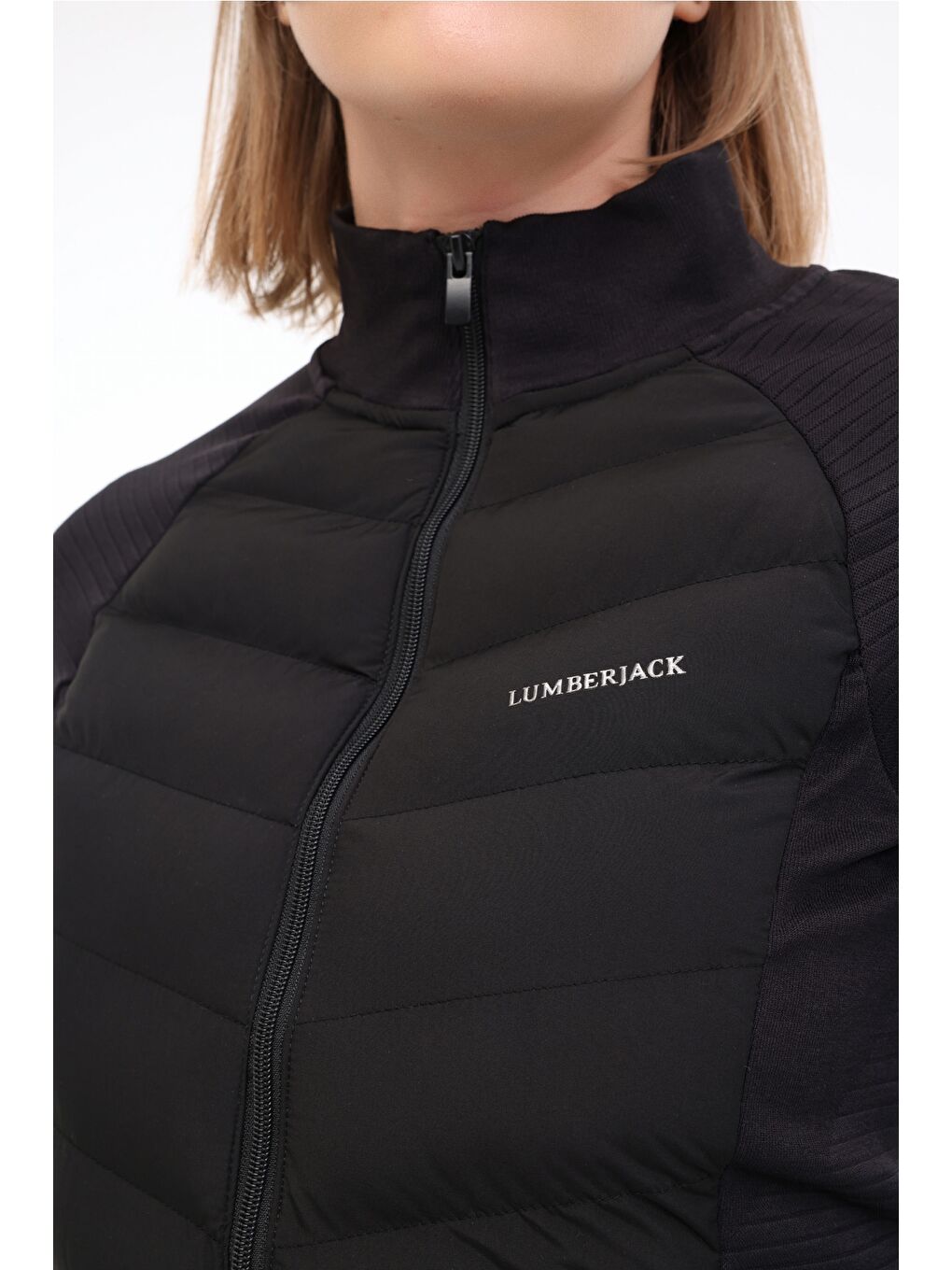 WL BRYN 18BEF019W 4PR Siyah Kadın Eşofman Üstü-3