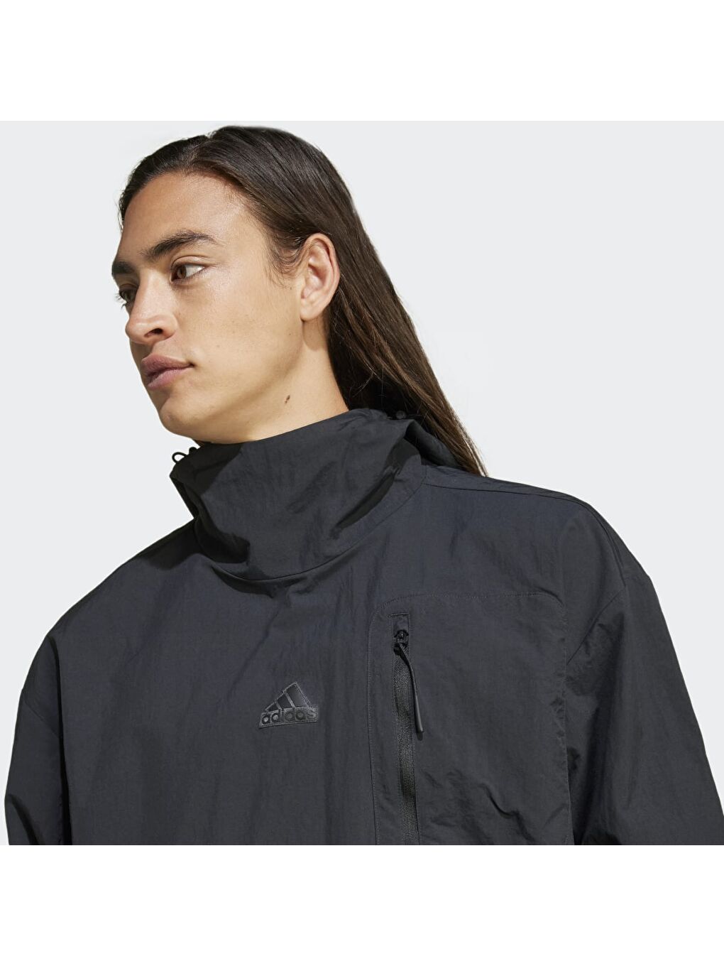 Adidas Siyah Ce Q3 Erkek Siyah Kapüşonlu Hoodie - 2