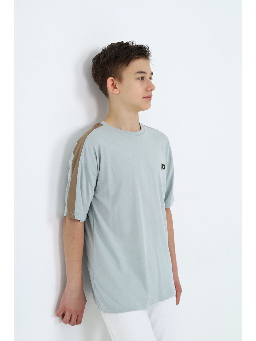 Yeşil Erkek Çocuk Tişört-1