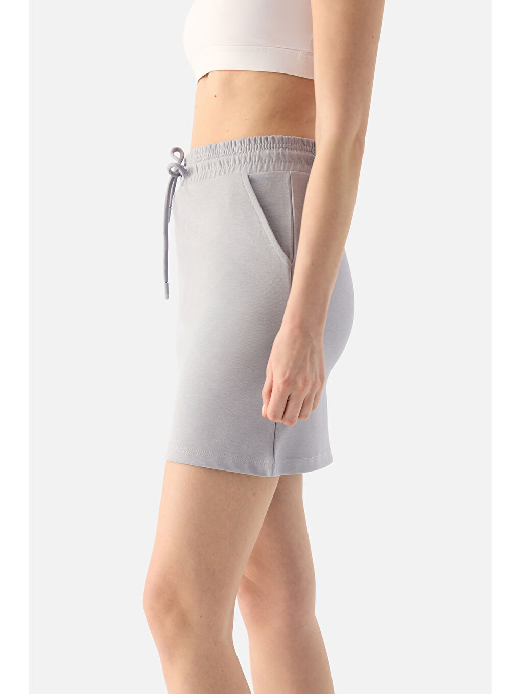 Lara Sokak Stili Gri Etek-3