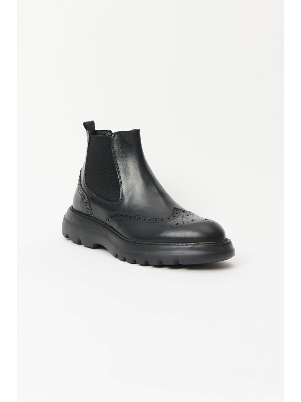 Erkek Siyah %100 Deri Klasik Bot-3