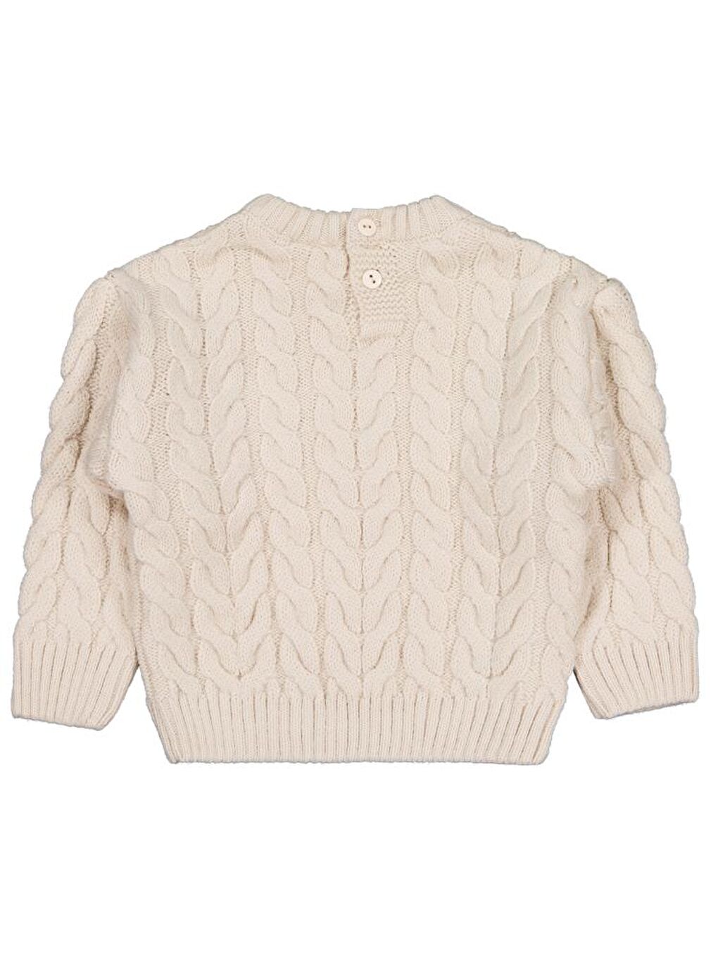 Baby Basic Triko 6-18 Ay Kazak - Bej 9-12 Ay-1