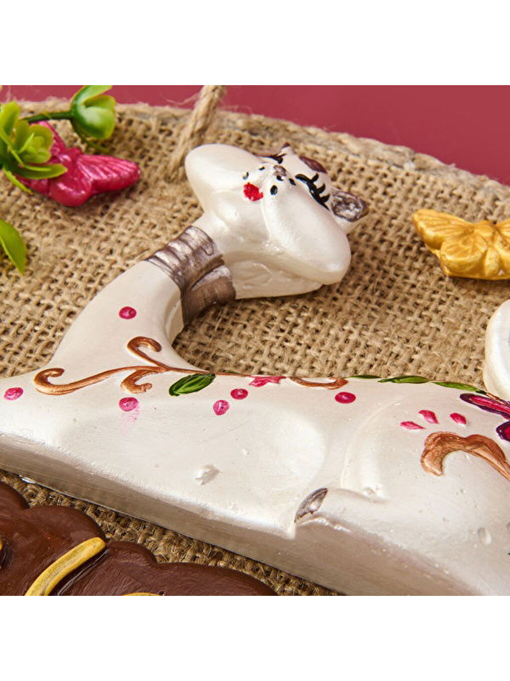 Karışık Dekoratif Welcome Kapı Süsü - Renkli - 26x16 cm-2