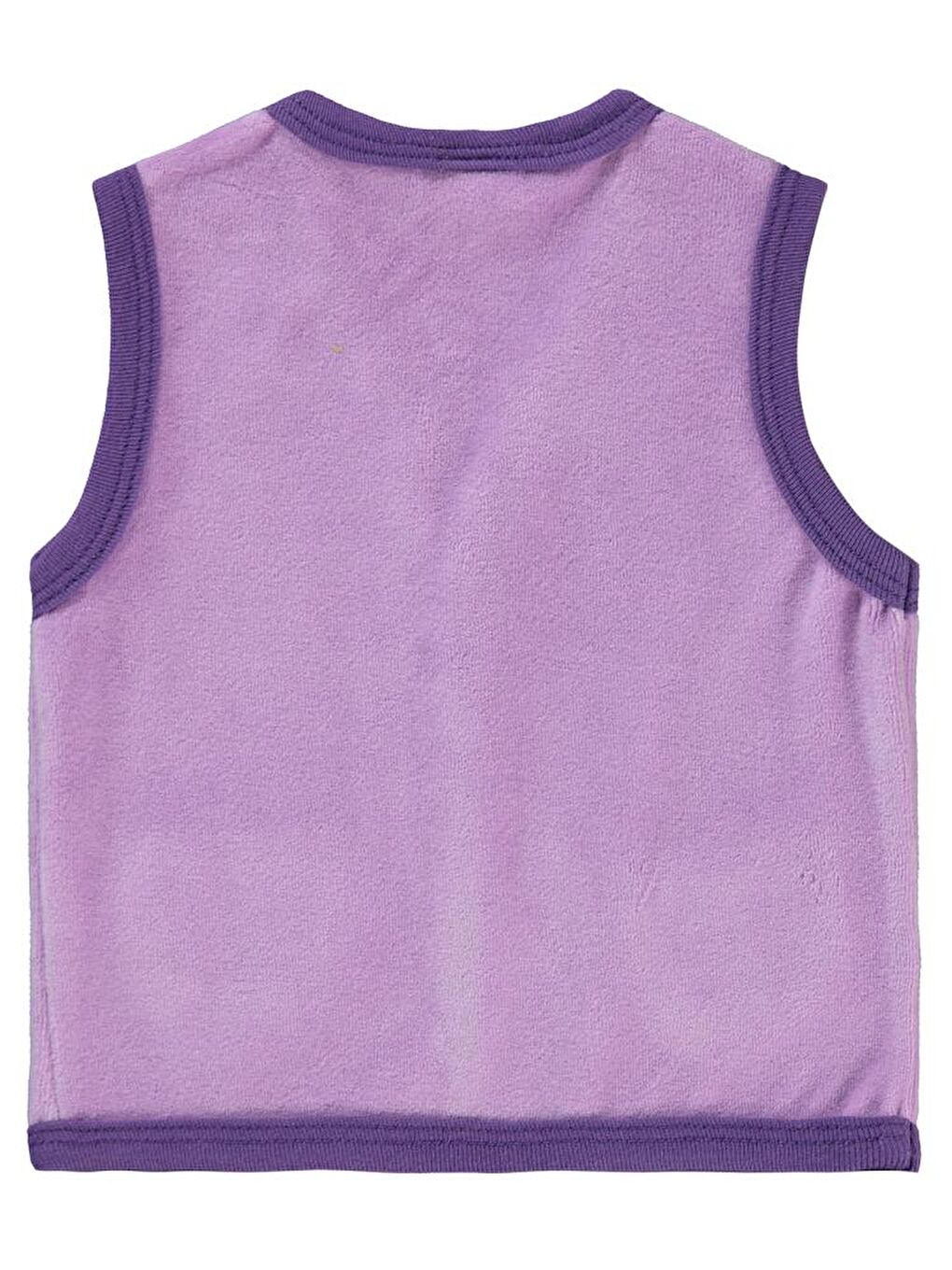 Baby Bulut Baskılı Cepli 6-18 Ay Yelek - Lila9-12 Ay-1