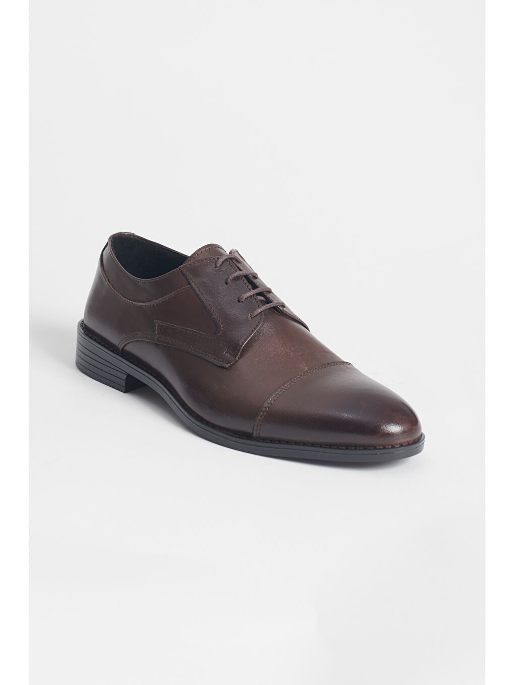 Erkek Kahverengi Klasik Deri Ayakkabı-1