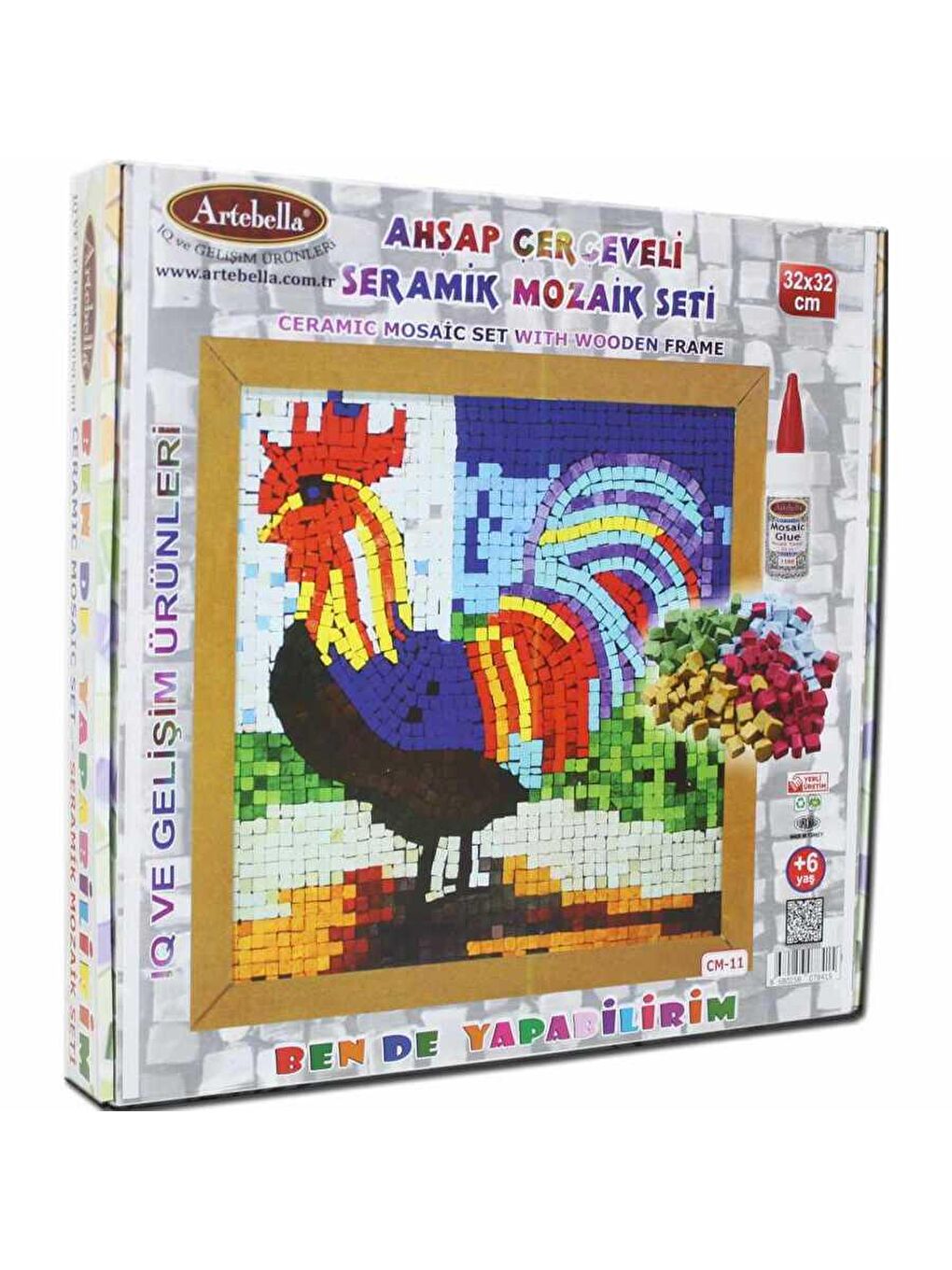 Artebella Karışık Seramik Mozaik Set 32x32cm CM-11 - 4