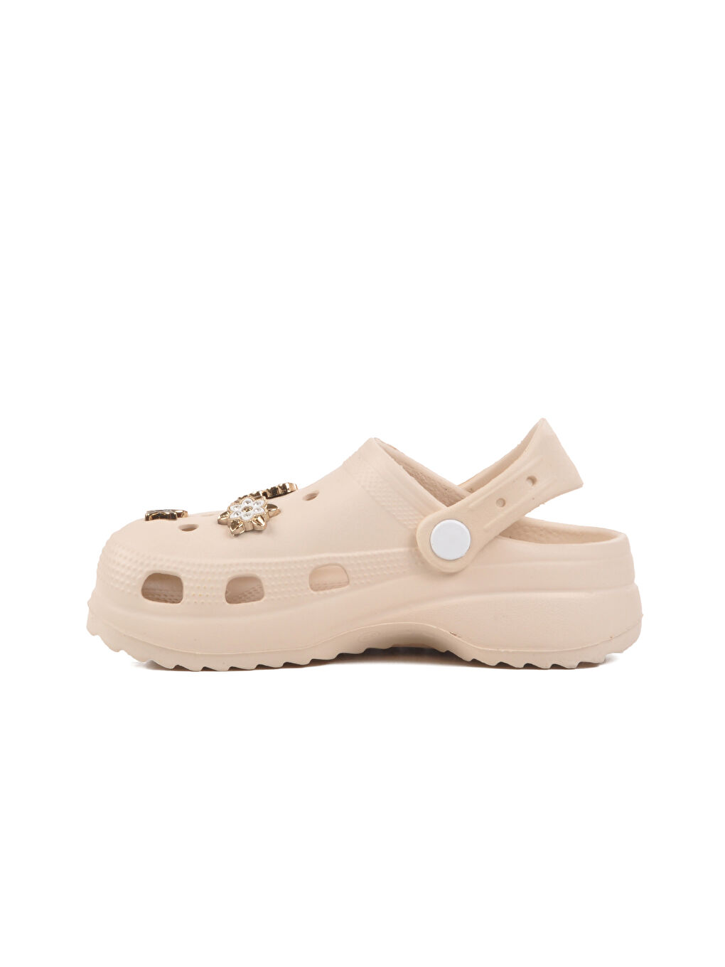 Ekru Hafif Kız Çocuk Sabo Terlik 205 F-1