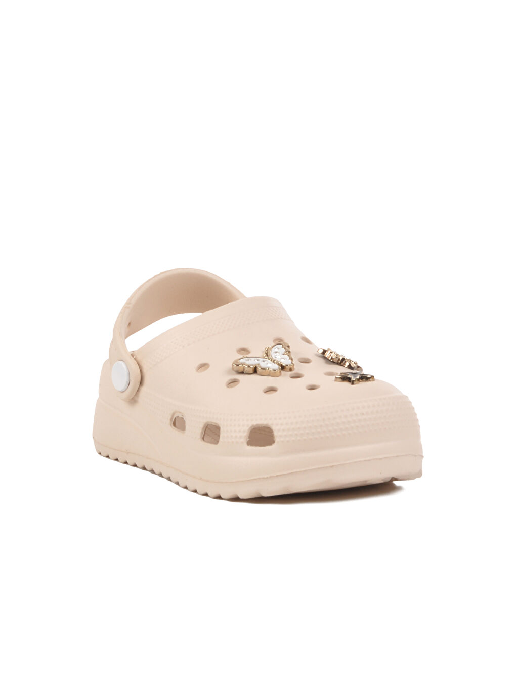 Ekru Hafif Kız Çocuk Sabo Terlik 205 F-2