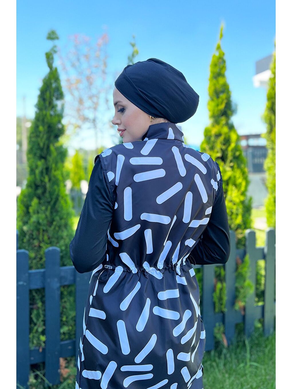 Siyah Tam Kapalı Mayo R4408 Berra-2