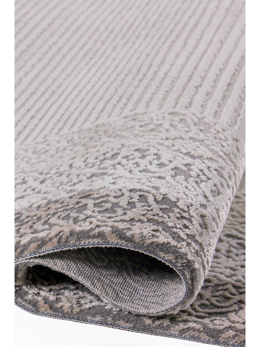 Bej Leo 2935 Modern Dokuma Halı Salon Oturma Odası Halısı Makine Halısı-80x300-2