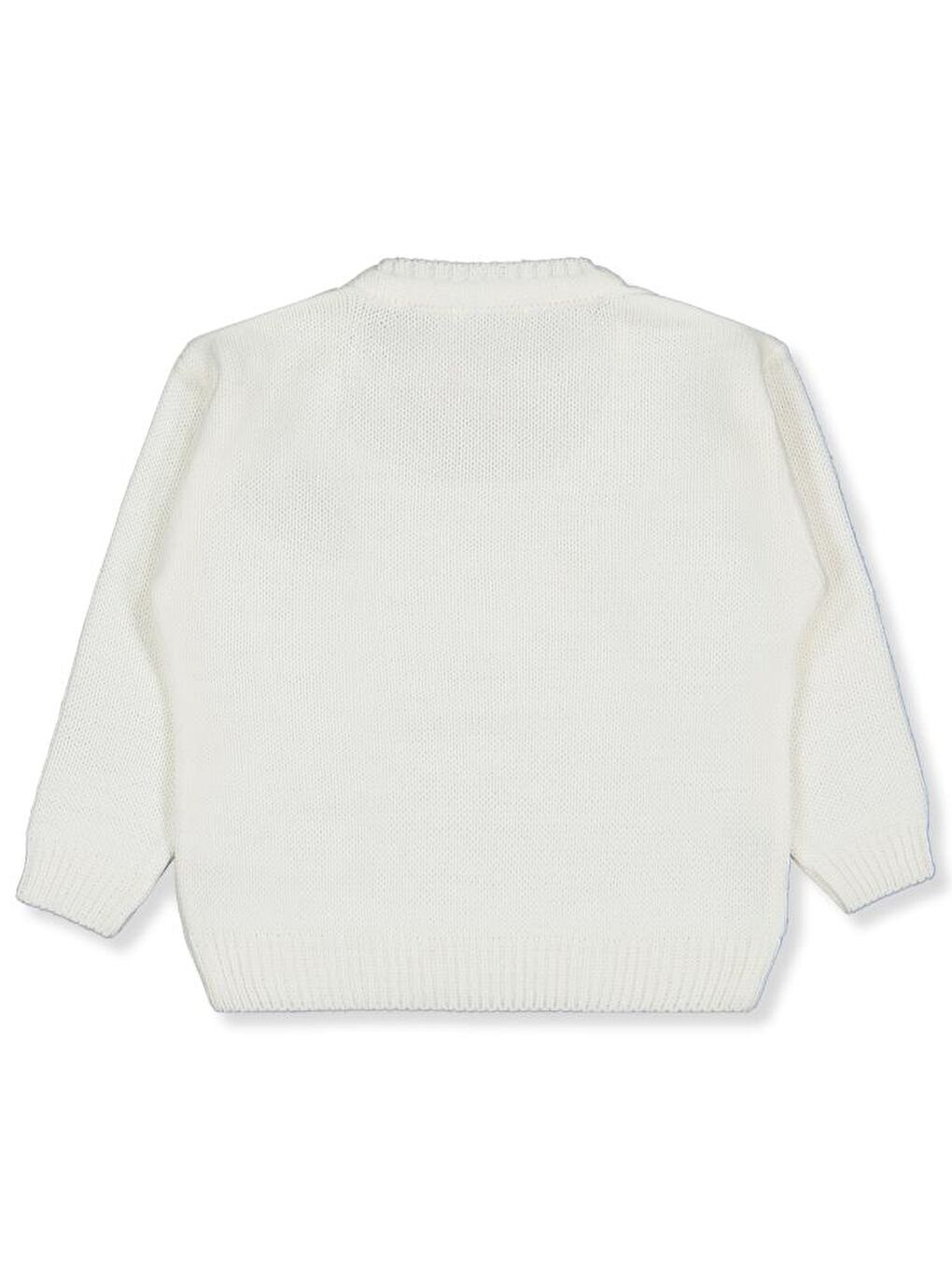 Girls Düz 2-5 Yaş Kazak - Ekru 4-5 Yaş-1