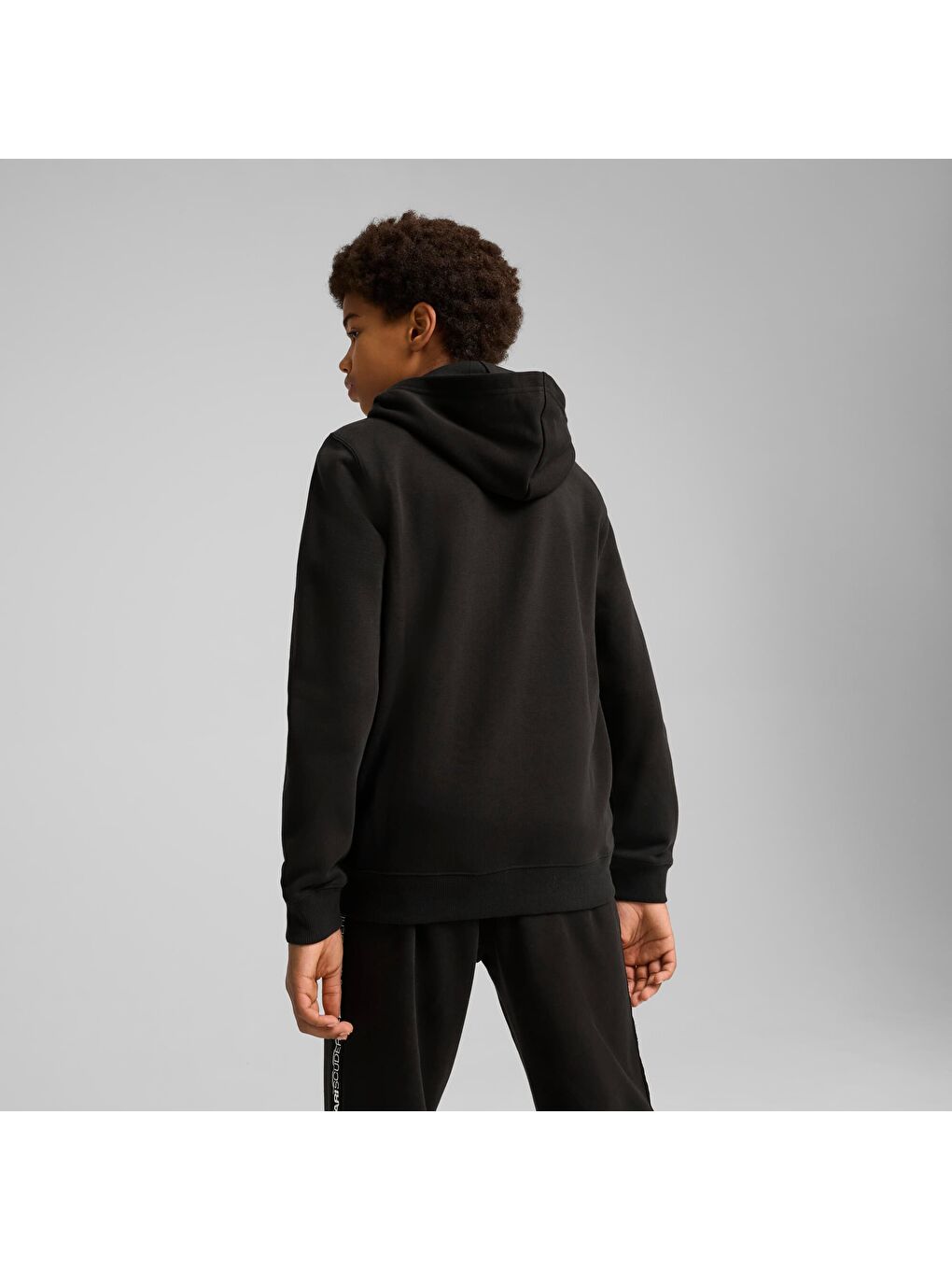 Siyah SCUDERIA FERRARI Race Genç Kapüşonlu Ceket-3