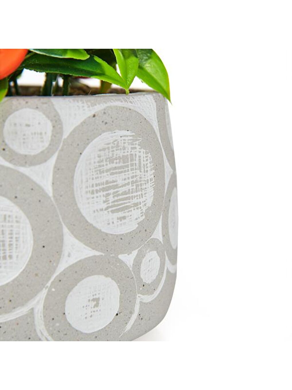 Turuncu Saksıda Yapay Mandalina-1