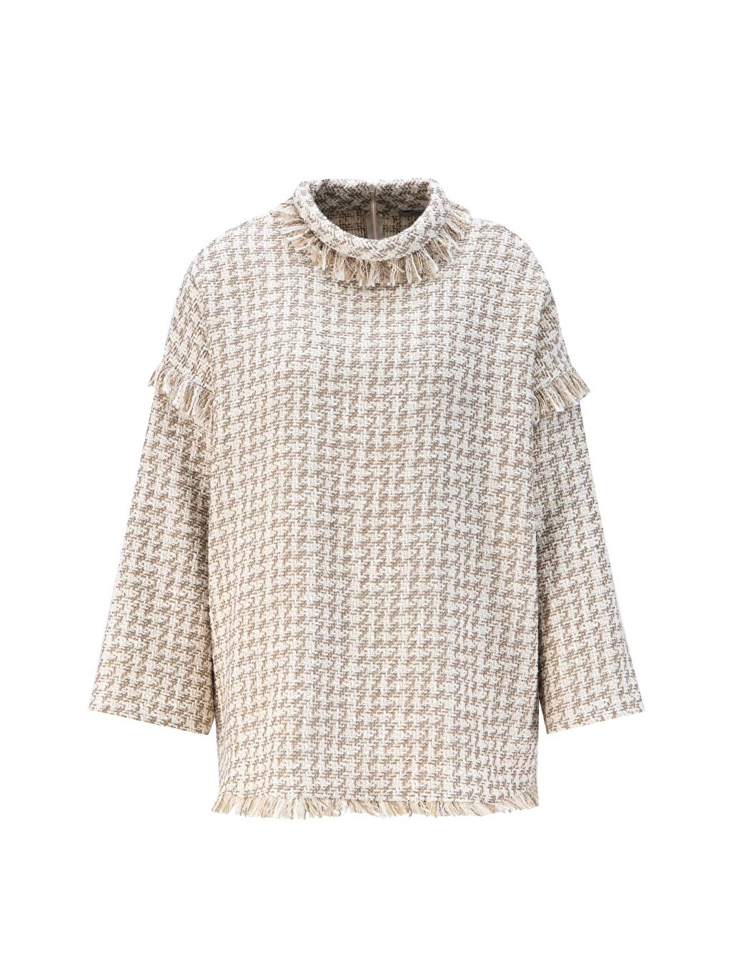 Bej Tüvit Bluz 24K3613 Ekru-4