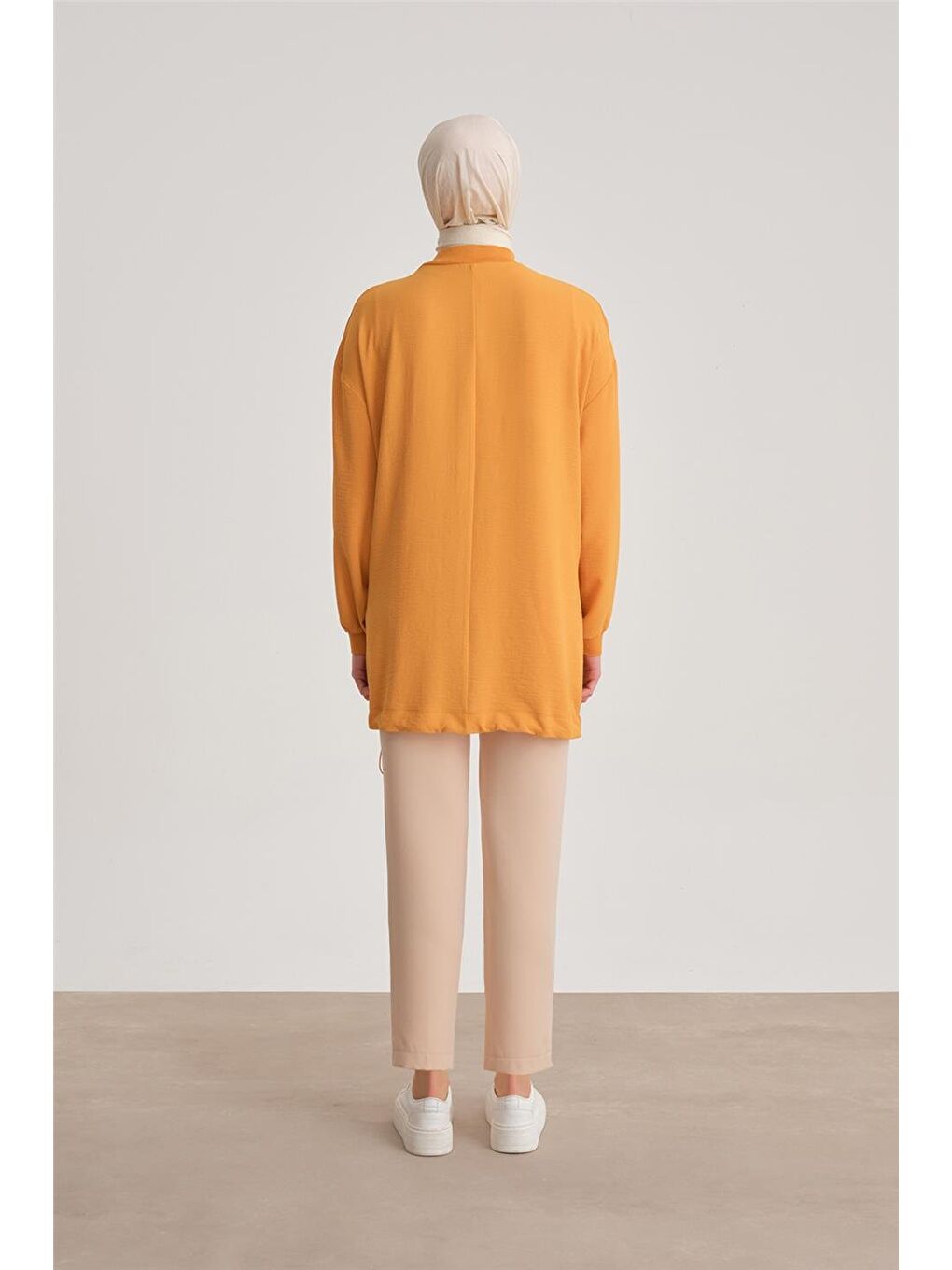 Sarı Broşlu Bluz Ort3100 Zencefil-5