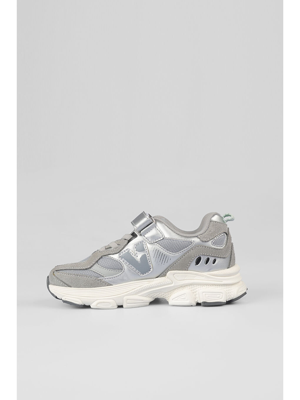 Wild Basic Unisex Okul Öncesi Gri Spor Ayakkabı-1