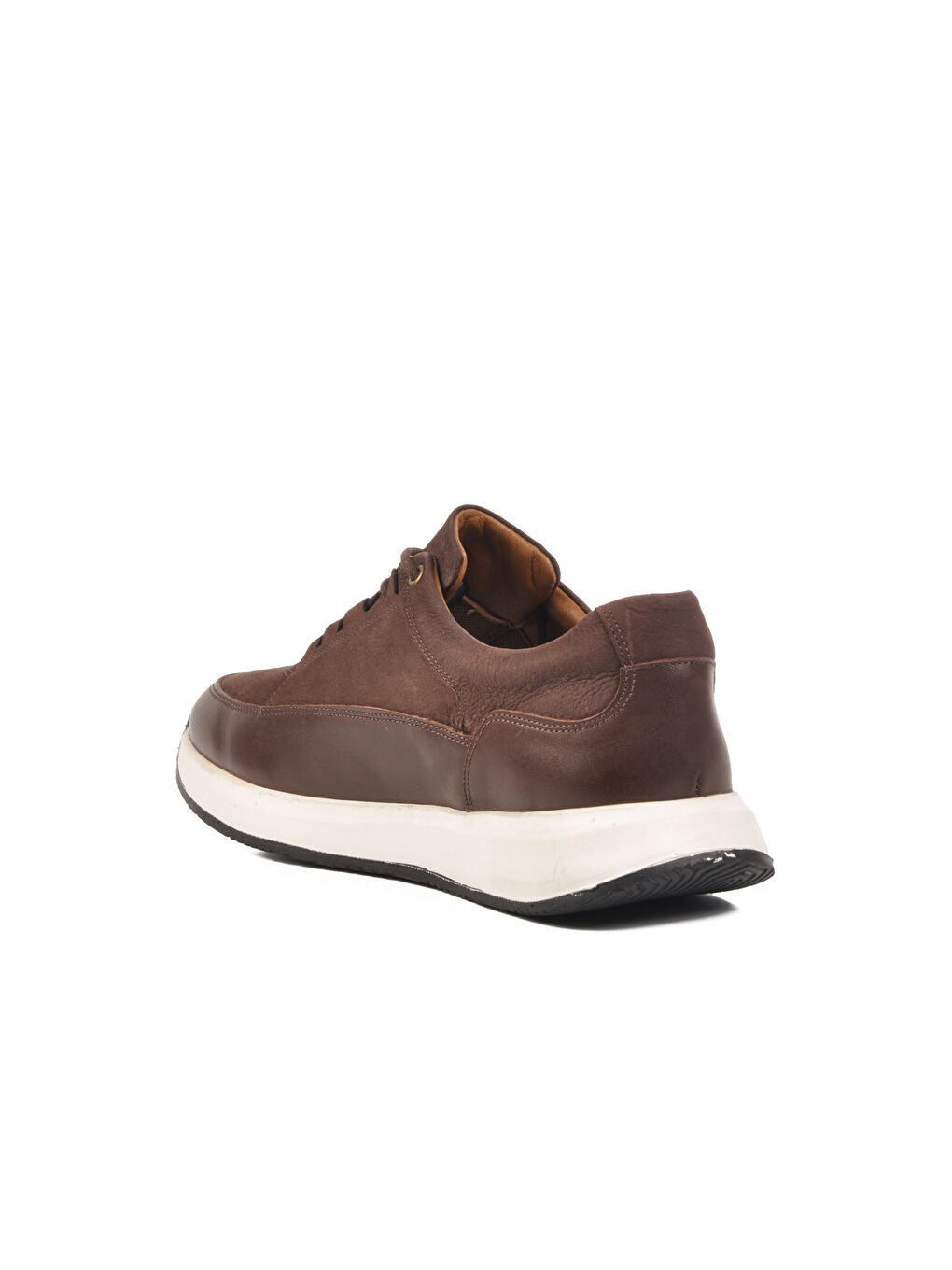 Kahverengi Kahve Nubuk Hakiki Deri Erkek Casual Ayakkabı Pika M-3