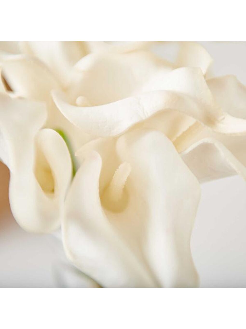 Beyaz Dekoratif Yapay Gala Çiçeği-1