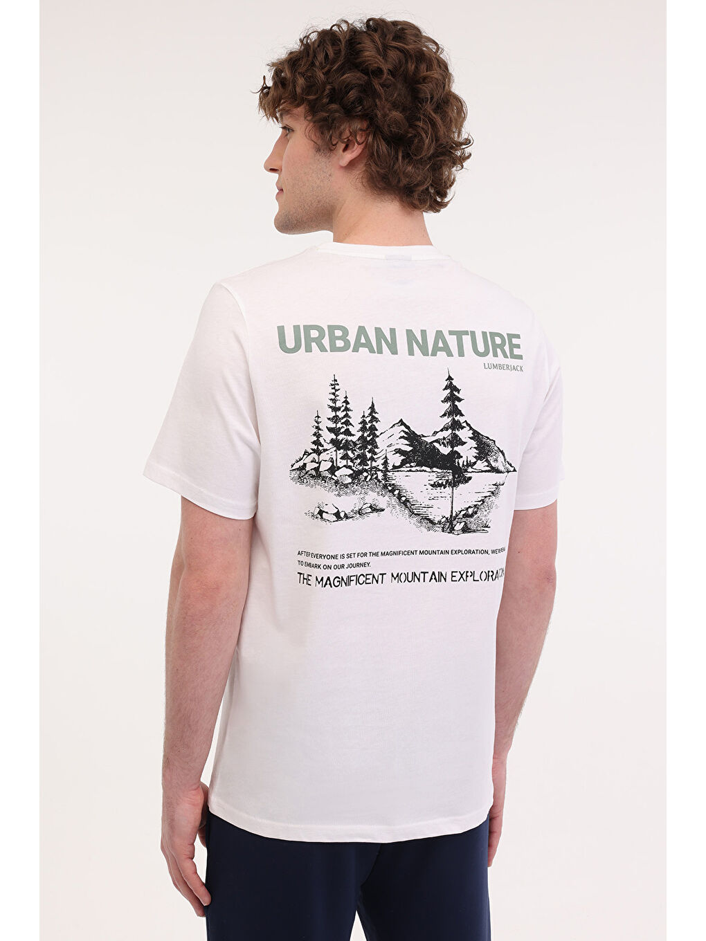 Bej ML RENAS 11TRV16 5FX Ekru Erkek Kısa Kol %100 Pamuk Tişört-1