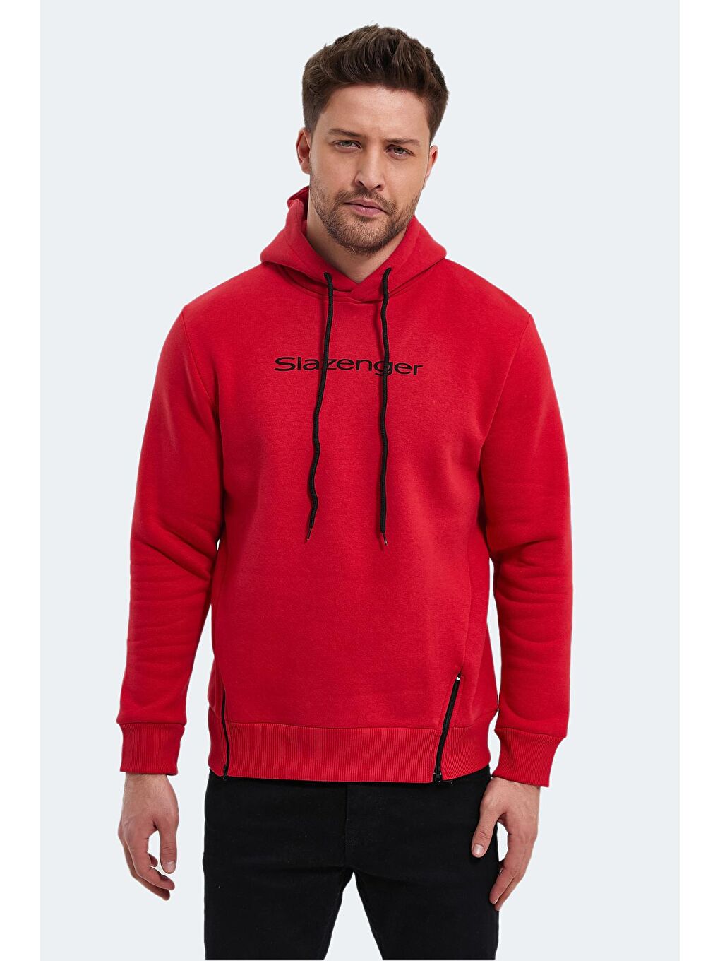 Erkek Kapüşonlu Sweatshirt Kırmızı