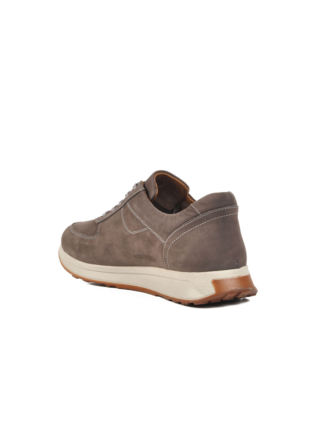 Bej Vizon Nubuk Hakiki Deri Erkek Casual Ayakkabı Vadoo M-3