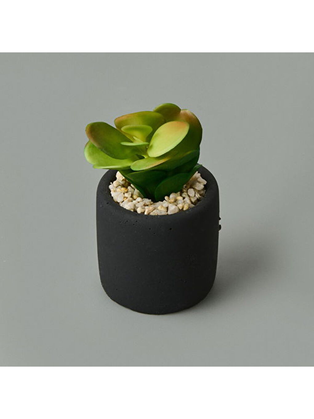 Mini Pot Sukulent - Siyah - 8x6x6 cm-1