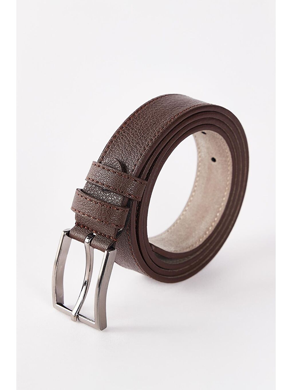 Erkek Deri 3 Cm Klasik Kahverengi Kemer