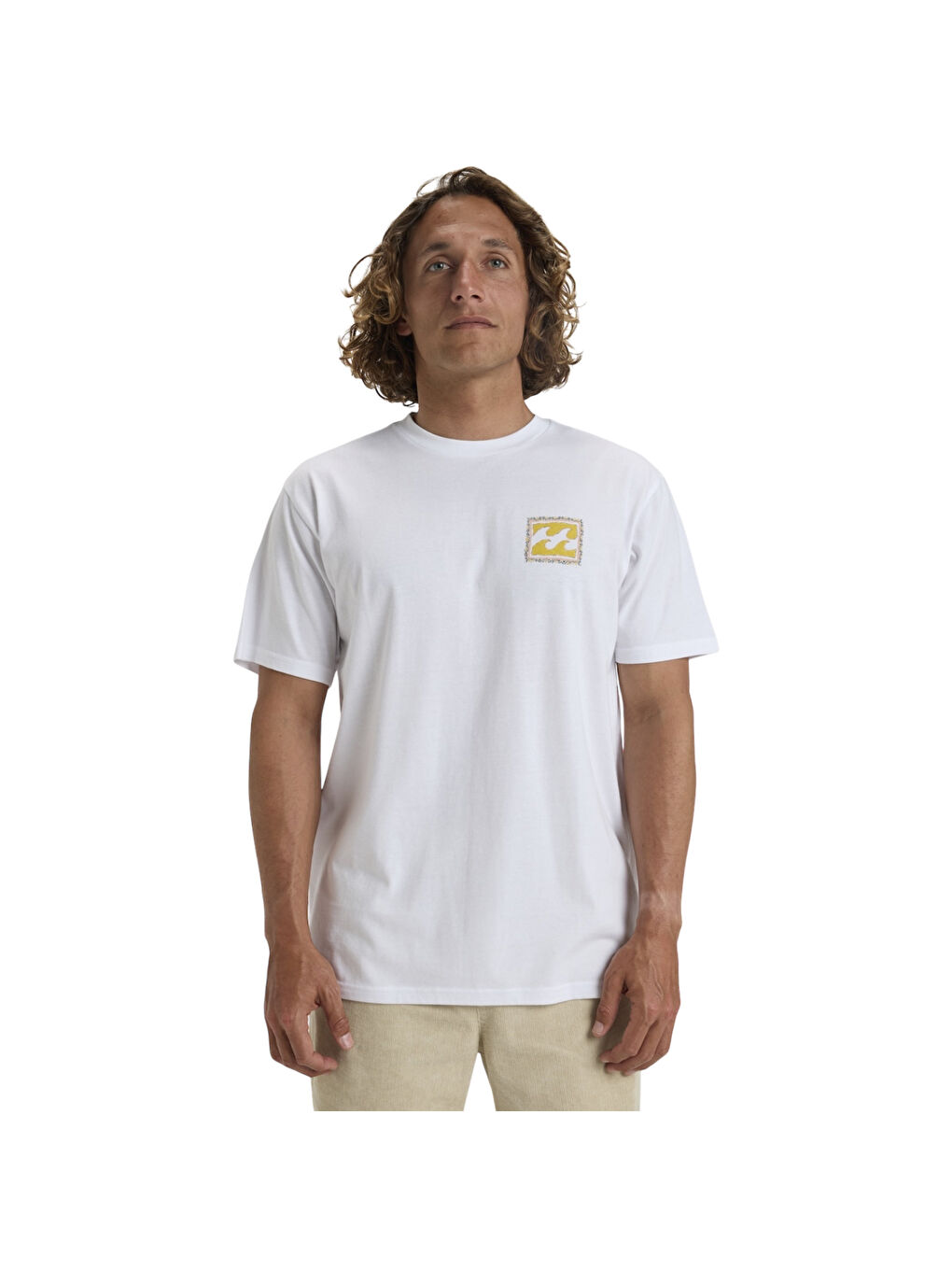 Crayon Wave Ss Erkek Beyaz Tişört-1