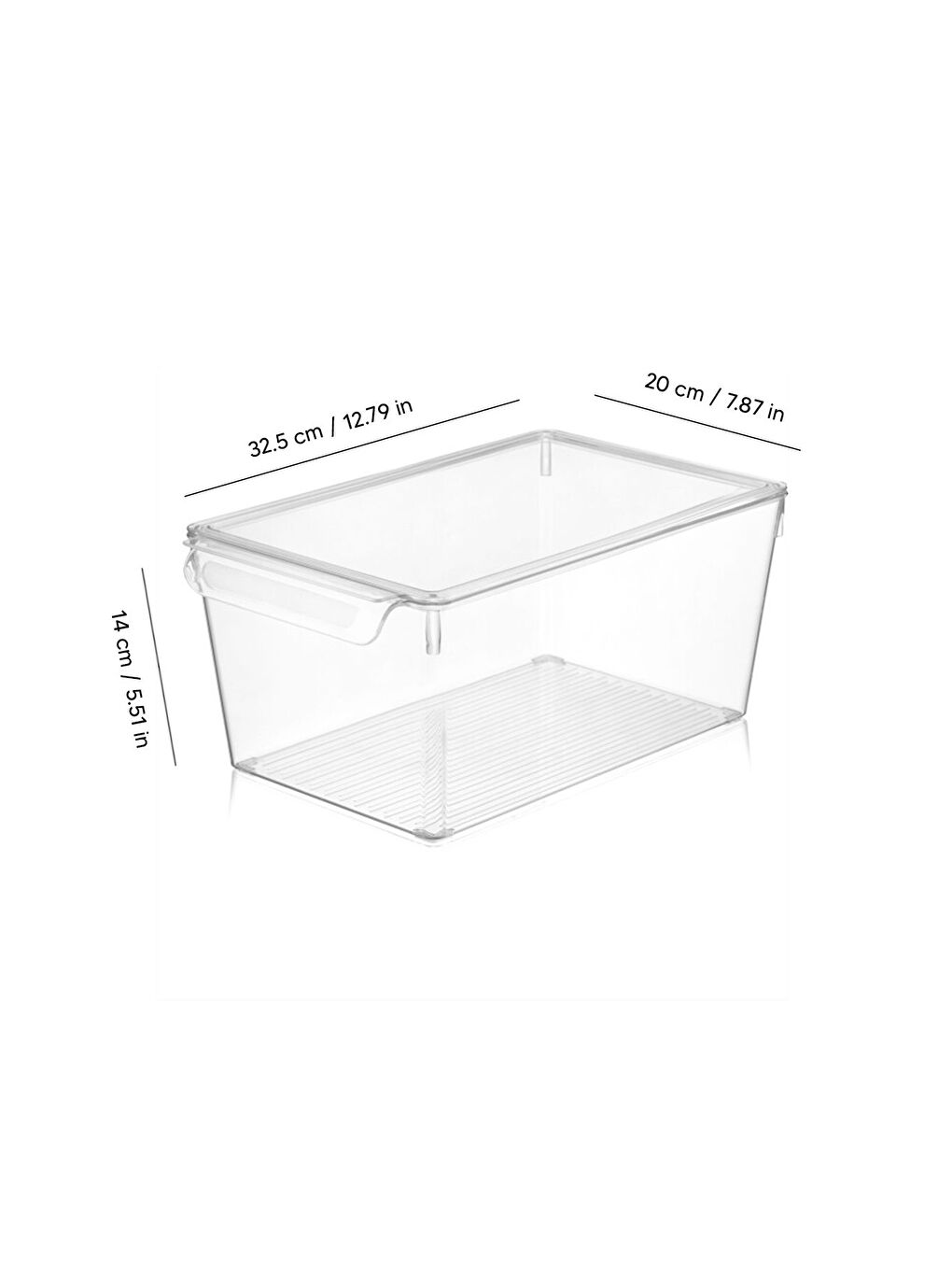 Renksiz 2'li Mega Boy Kapaklı Mutfak Dolap İçi Organizer Sebze Meyve Organizer-1