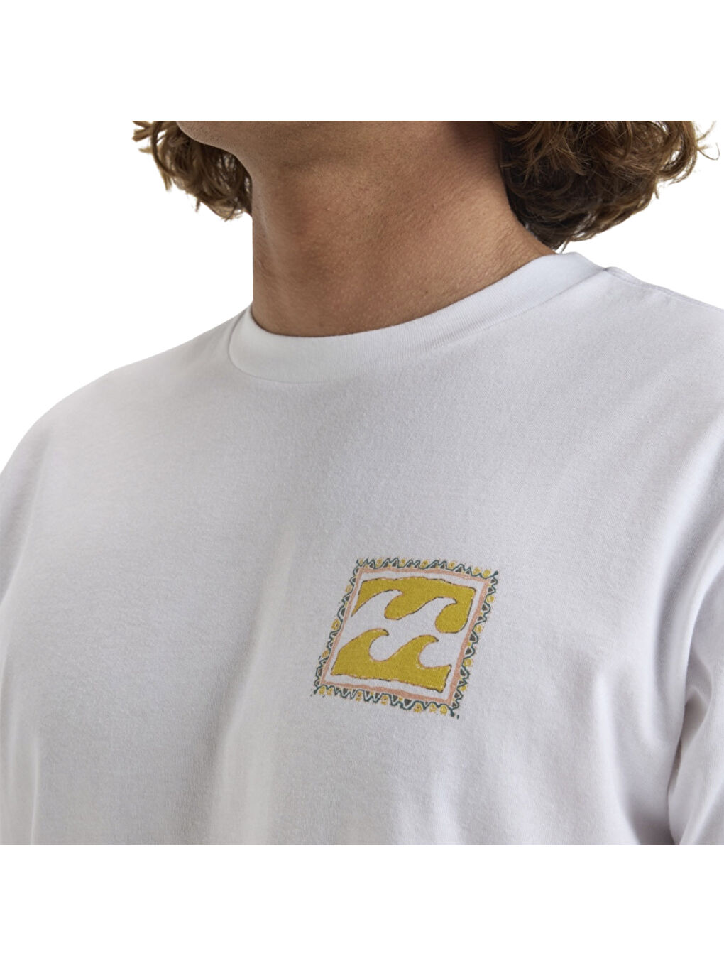 Crayon Wave Ss Erkek Beyaz Tişört-3