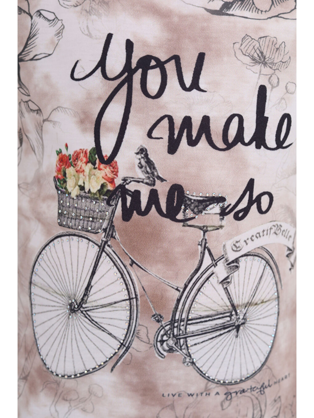 Ekru Kız Çocuk Bisiklet Baskılı Atlet-4