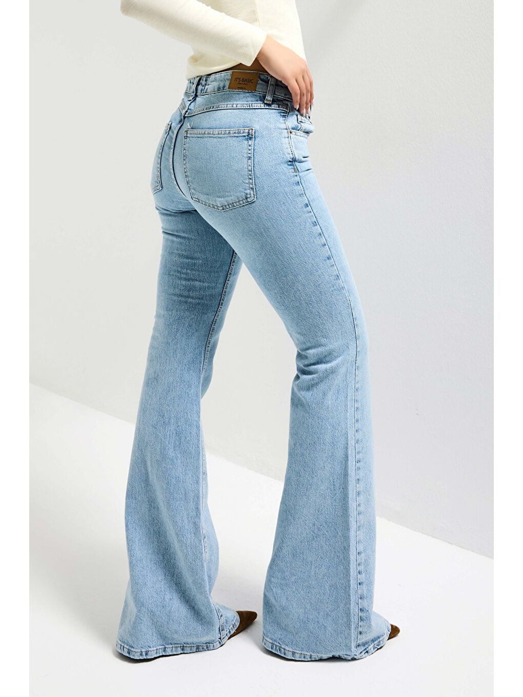 Mavi Kadın Ice 4s6-3 Mid Rise Flare Fit Esnek Kumaş Denim Jean-1