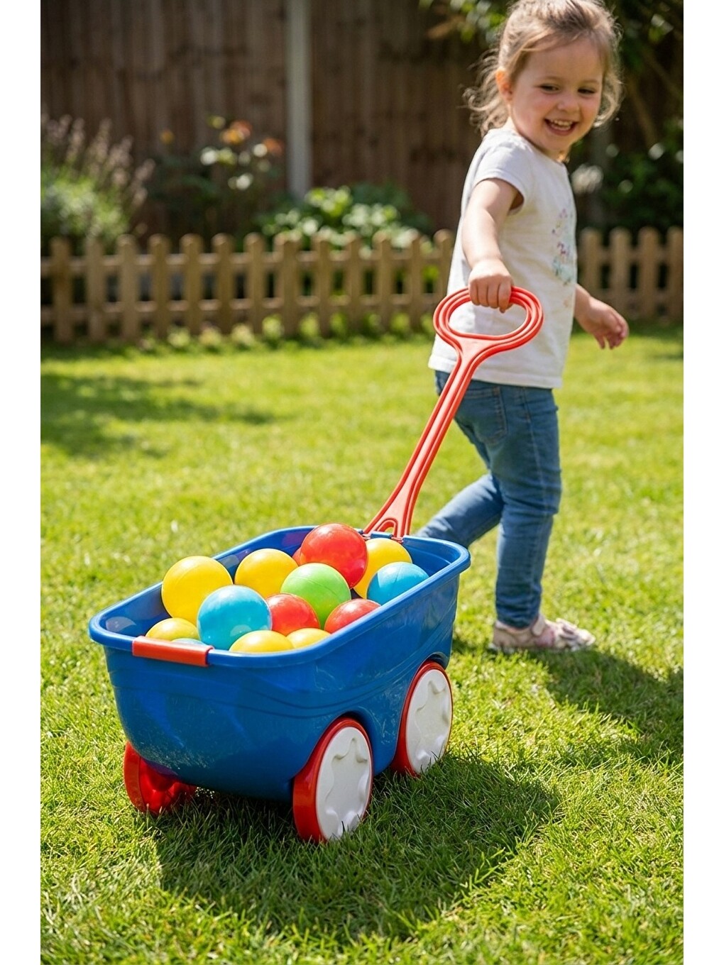 Gezgin Vagon Oyun Seti 24 Adet 7 Cm Renkli Top Mavi-5
