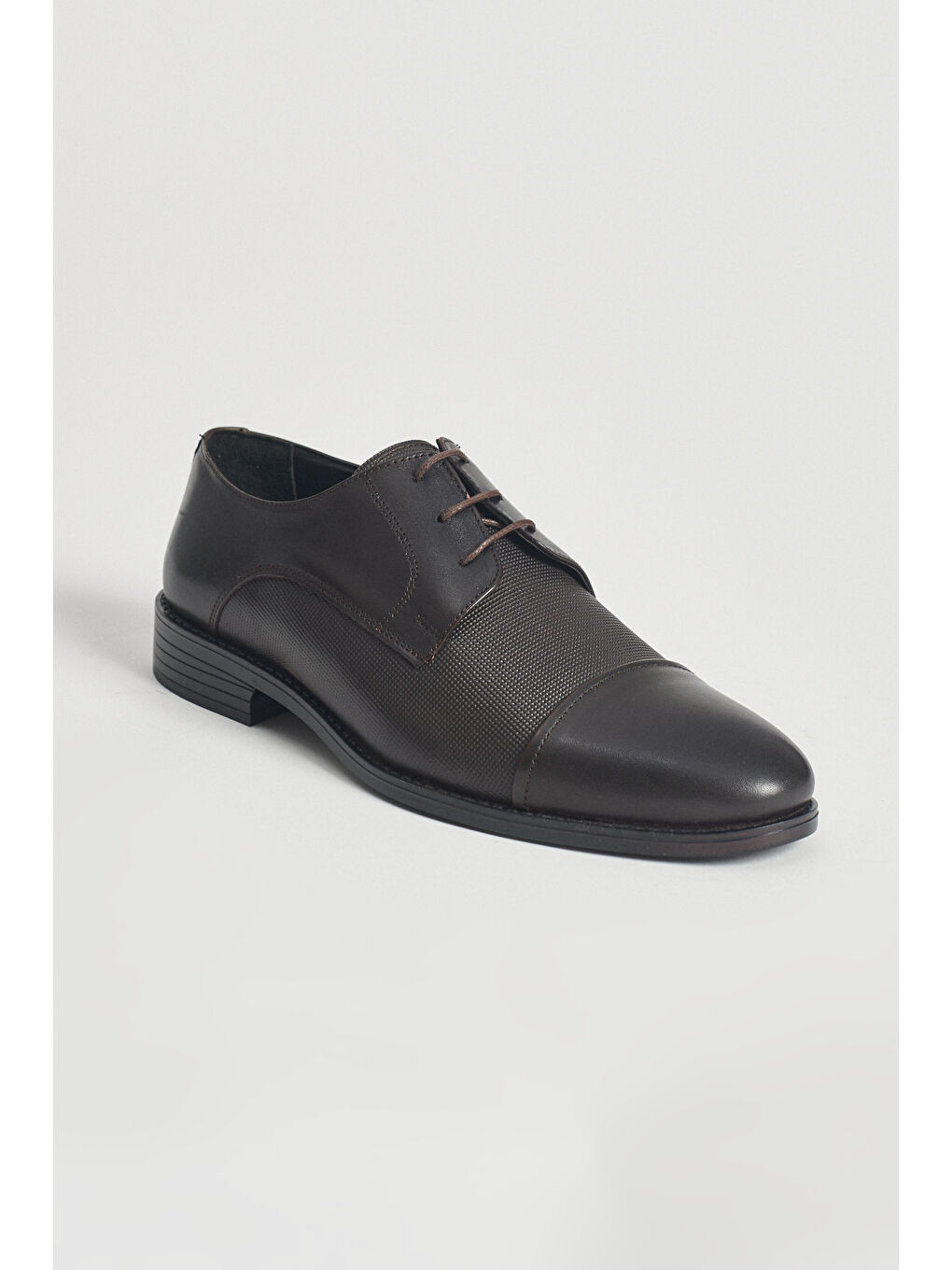 Erkek Kahverengi Klasik Deri Ayakkabı-1