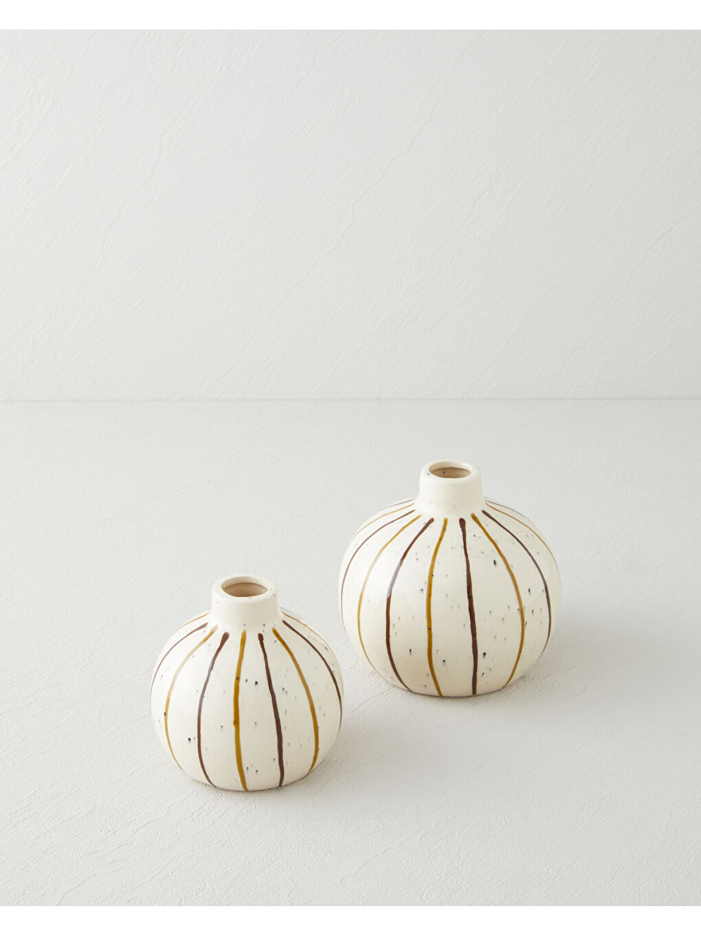 Ekru Jolie Vazo 13 cm Krem-3