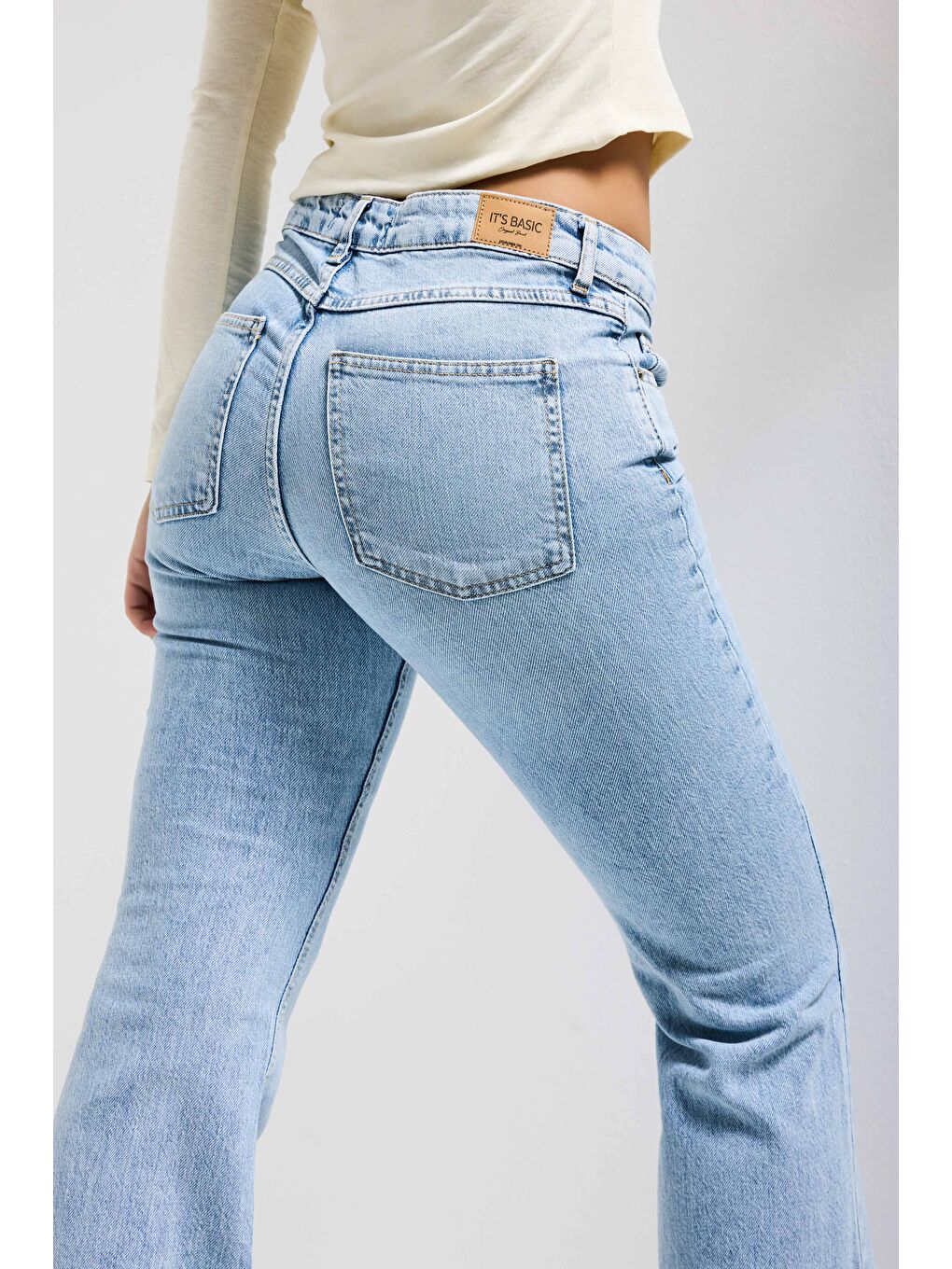 Mavi Kadın Ice 4s6-3 Mid Rise Flare Fit Esnek Kumaş Denim Jean-4