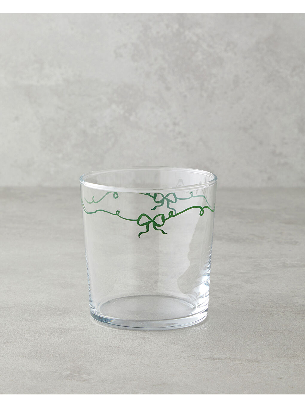 Ribbon Joy Cam 2'li Bardak 380 ml Kırmızı - Yeşil-1