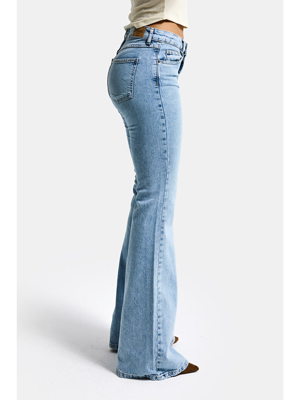 Mavi Kadın Ice 4s6-3 Mid Rise Flare Fit Esnek Kumaş Denim Jean-5