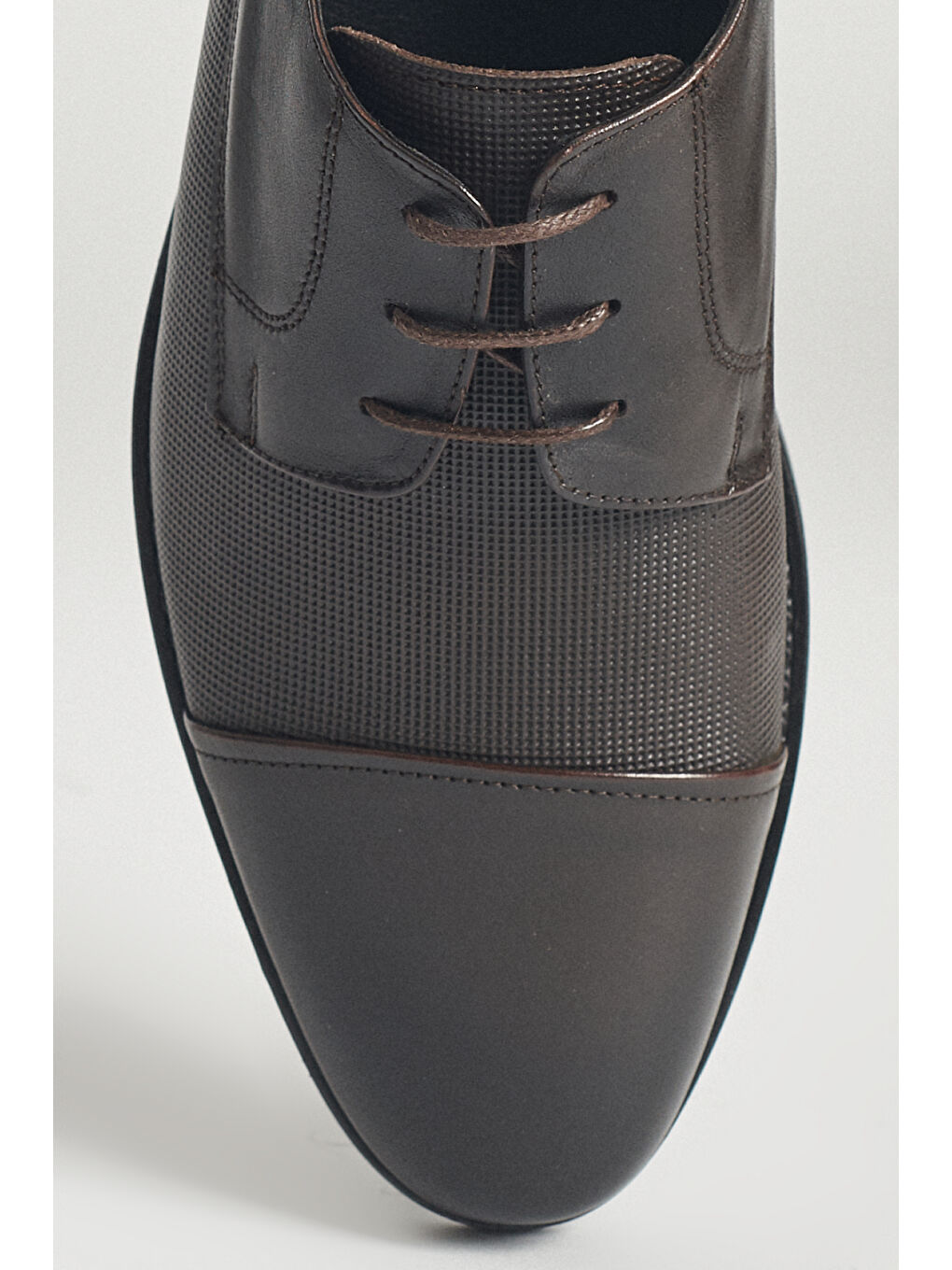 Erkek Kahverengi Klasik Deri Ayakkabı-2